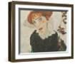 Portrait Wally Neuzil , 1912-Egon Schiele-Framed Art Print