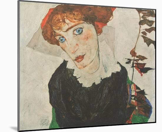 Portrait Wally Neuzil , 1912-Egon Schiele-Mounted Art Print