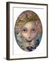 Portrait with a Flowered Hat-Jasmine Becket-Griffith-Framed Art Print