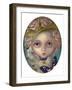 Portrait with a Flowered Hat-Jasmine Becket-Griffith-Framed Art Print