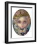 Portrait with a Flowered Hat-Jasmine Becket-Griffith-Framed Art Print