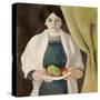 Portrait with Apples, 1909-Auguste Macke-Stretched Canvas