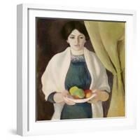 Portrait with Apples, 1909-Auguste Macke-Framed Giclee Print