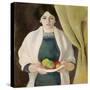 Portrait with Apples, 1909-Auguste Macke-Stretched Canvas