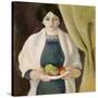 Portrait with Apples, 1909-Auguste Macke-Stretched Canvas