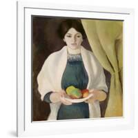 Portrait with Apples, 1909-Auguste Macke-Framed Giclee Print