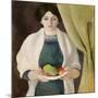 Portrait with Apples, 1909-Auguste Macke-Mounted Giclee Print