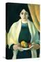 Portrait with Apples (Portrait of the Wife of the Artist)-Auguste Macke-Stretched Canvas