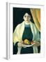 Portrait with Apples (Portrait of The Wife of The Artist)-Auguste Macke-Framed Art Print