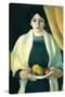 Portrait with Apples (Portrait of The Wife of The Artist)-Auguste Macke-Stretched Canvas