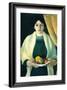 Portrait with Apples (Portrait of The Wife of The Artist)-Auguste Macke-Framed Art Print