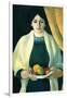 Portrait with Apples (Portrait of The Wife of The Artist)-Auguste Macke-Framed Art Print