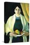 Portrait with Apples (Portrait of The Wife of The Artist)-Auguste Macke-Stretched Canvas