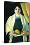 Portrait with Apples (Portrait of The Wife of The Artist)-Auguste Macke-Framed Stretched Canvas