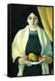 Portrait with Apples (Portrait of The Wife of The Artist)-Auguste Macke-Framed Stretched Canvas