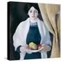 Portrait with Apples-August Macke-Stretched Canvas