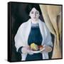Portrait with Apples-August Macke-Framed Stretched Canvas