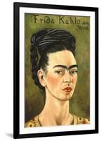 Portrait with Gold Dress-Frida Kahlo-Framed Premium Giclee Print