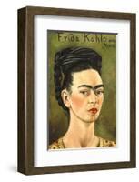 Portrait with Gold Dress-Frida Kahlo-Framed Art Print