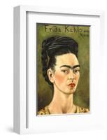 Portrait with Gold Dress-Frida Kahlo-Framed Art Print