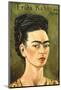 Portrait with Gold Dress-Frida Kahlo-Mounted Art Print