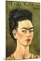Portrait with Gold Dress-Frida Kahlo-Mounted Art Print