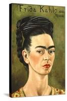 Portrait with Gold Dress-Frida Kahlo-Stretched Canvas