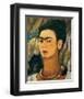 Portrait with Monkey1938-Frida Kahlo-Framed Premium Giclee Print