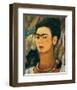 Portrait with Monkey1938-Frida Kahlo-Framed Premium Giclee Print