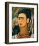 Portrait with Monkey1938-Frida Kahlo-Framed Art Print