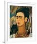 Portrait with Monkey1938-Frida Kahlo-Framed Art Print