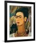 Portrait with Monkey1938-Frida Kahlo-Framed Art Print