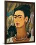 Portrait with Monkey1938-Frida Kahlo-Framed Art Print