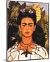 Portrait with Necklace-Frida Kahlo-Mounted Premium Giclee Print