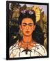 Portrait with Necklace-Frida Kahlo-Framed Premium Giclee Print