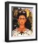 Portrait with Necklace-Frida Kahlo-Framed Art Print