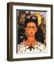 Portrait with Necklace-Frida Kahlo-Framed Art Print