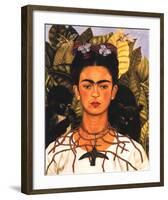 Portrait with Necklace-Frida Kahlo-Framed Art Print