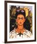 Portrait with Necklace-Frida Kahlo-Framed Art Print