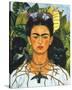 Portrait with Necklace-Frida Kahlo-Stretched Canvas