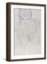 Portrait with Right Hand on Chin, Bildnes Von Vorne, c.1917-1918-Gustav Klimt-Framed Giclee Print