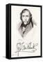 Portrait with Signature of Artist George Cruikshank-FW Pailthorpe-Framed Stretched Canvas