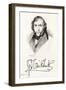 Portrait with Signature of Artist George Cruikshank-FW Pailthorpe-Framed Art Print