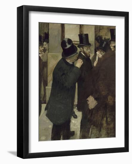Portraits à la Bourse-Edgar Degas-Framed Giclee Print