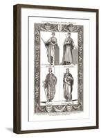 Portraits and Dresses of the Kings of England with Coats of Arms, 1784-null-Framed Giclee Print