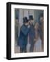 Portraits at the Stock Exchange, c.1878-79-Edgar Degas-Framed Giclee Print