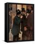 Portraits at the Stock Exchange-Edgar Degas-Framed Stretched Canvas