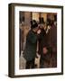 Portraits at the Stock Exchange-Edgar Degas-Framed Art Print