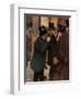 Portraits at the Stock Exchange-Edgar Degas-Framed Art Print