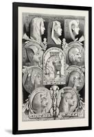 Portraits from Likenesses of the Time of the Pharaohs. Egypt, 1879-null-Framed Giclee Print